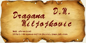 Dragana Miljojković vizit kartica
